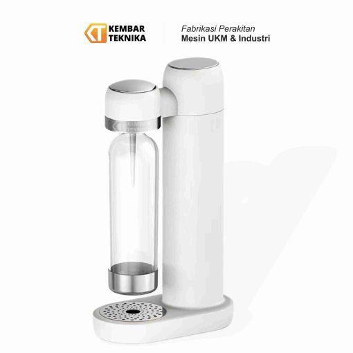 Mesin pembuat soda berkarbonasi SDM-S1 dengan bodi warna silver