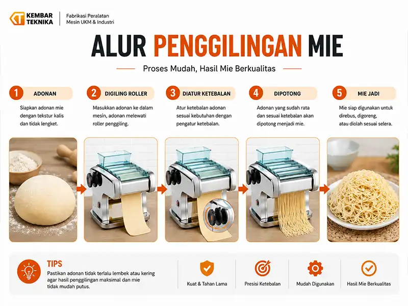 Apa Itu Mesin Pembuat Mie Rumahan?